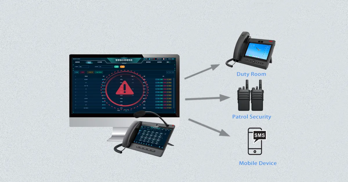 تكامل نظام الإنذار والإنذار في حالات الطوارئ
