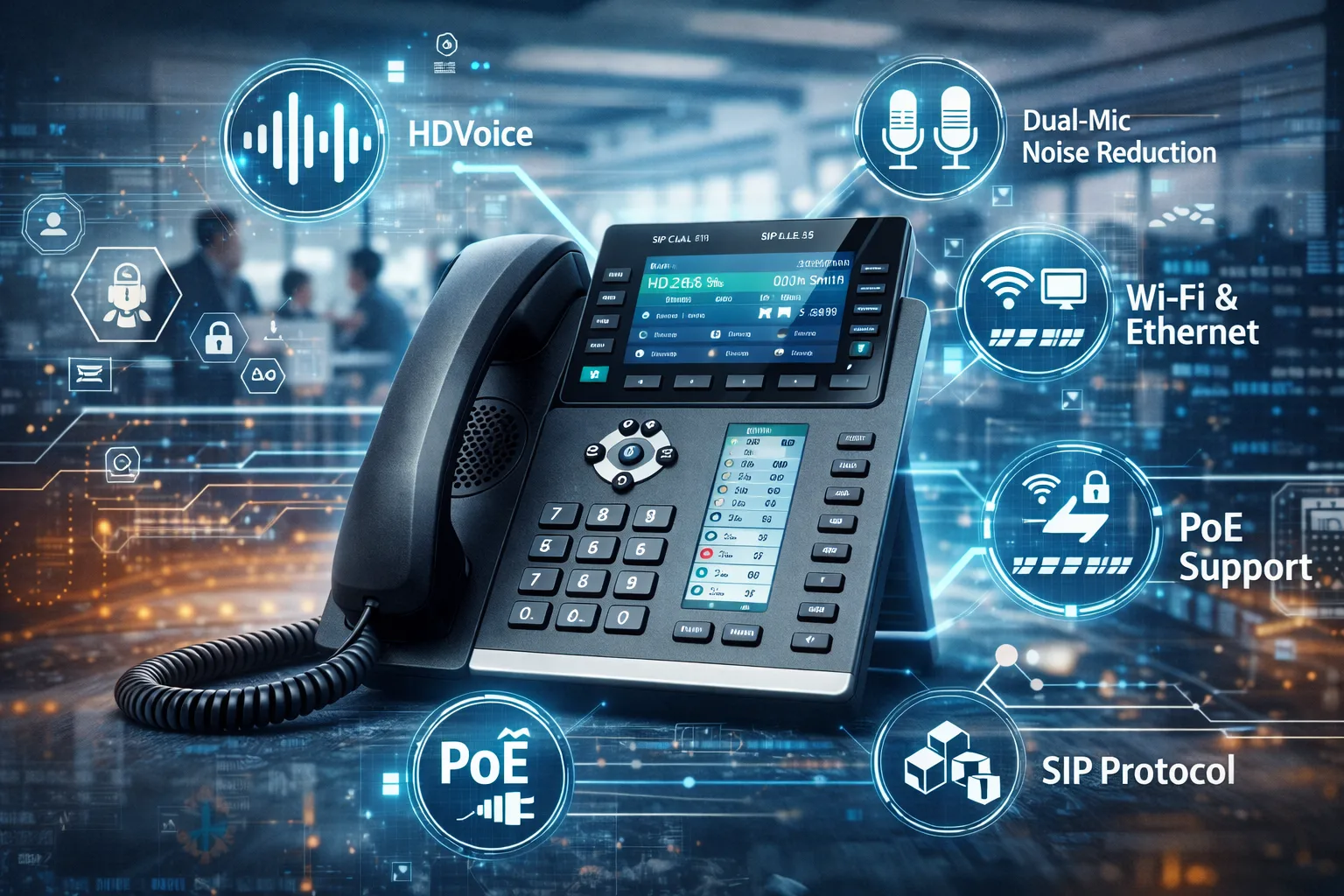 صوت عالي الدقة لهاتف بيكي IP