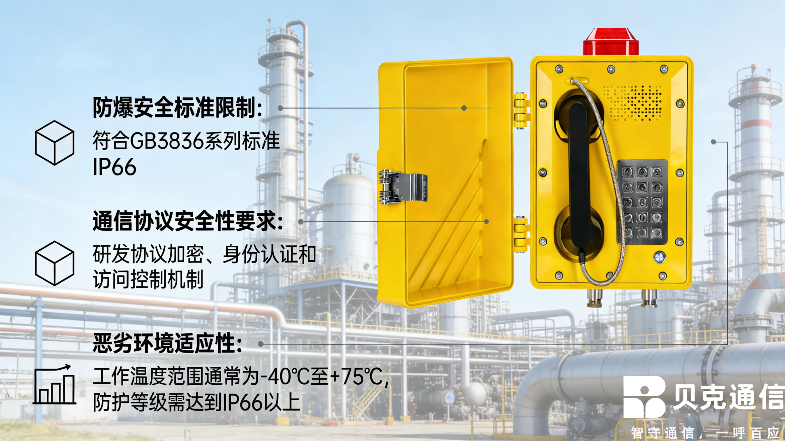 تدابير الأمن السيبراني وحماية البيانات لمحطة الاتصال العامة المقاومة للانفجار Be