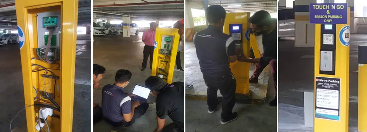 تثبيت جهاز الاتصال الداخلي الصوتي عبر SIP i12 من Becke عند مداخل ومخارج مواقف السيارات