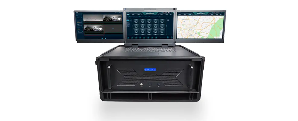 صندوق القيادة للطوارئ ثلاثي الشاشات