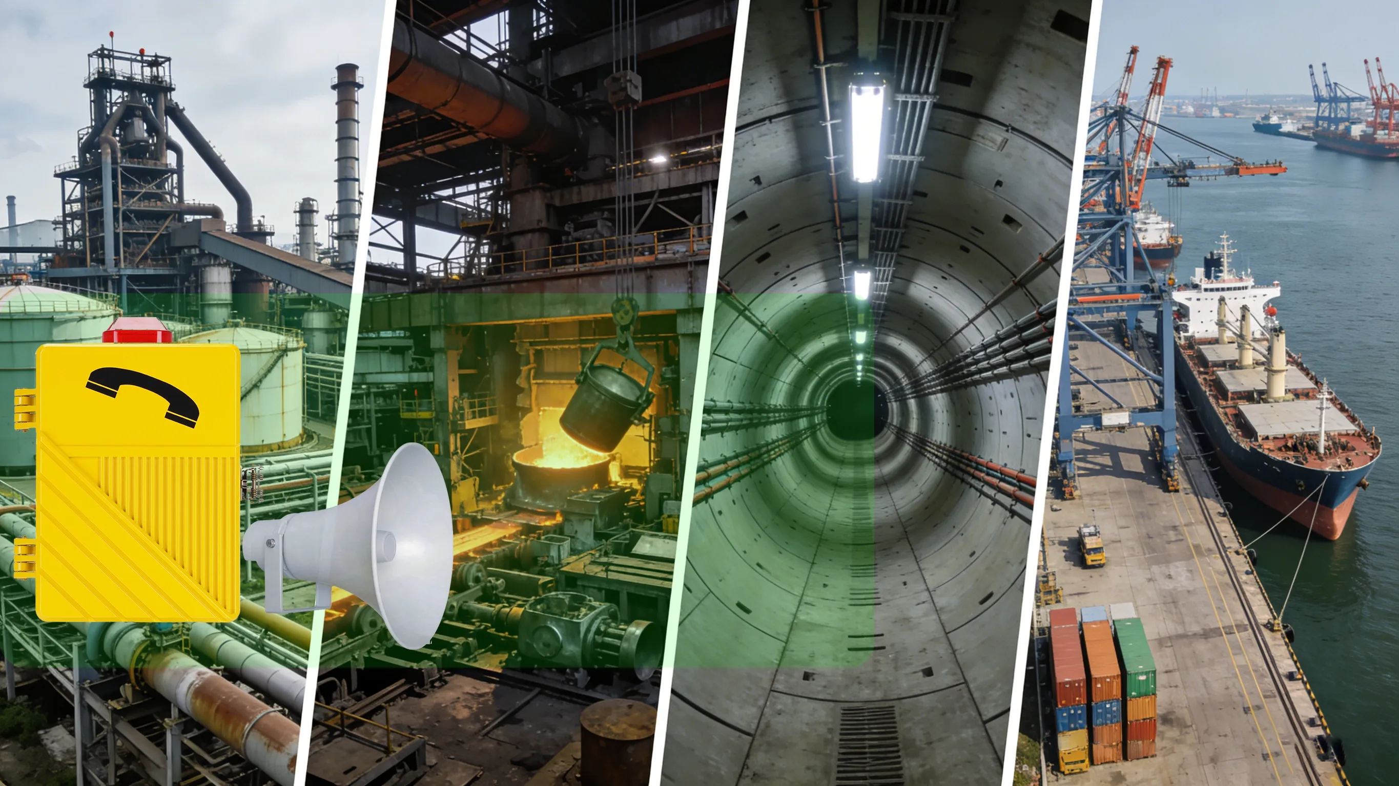 سيناريوهات تطبيق وظيفة الإذاعة في محطة الاتصالات المضادة للانفجار