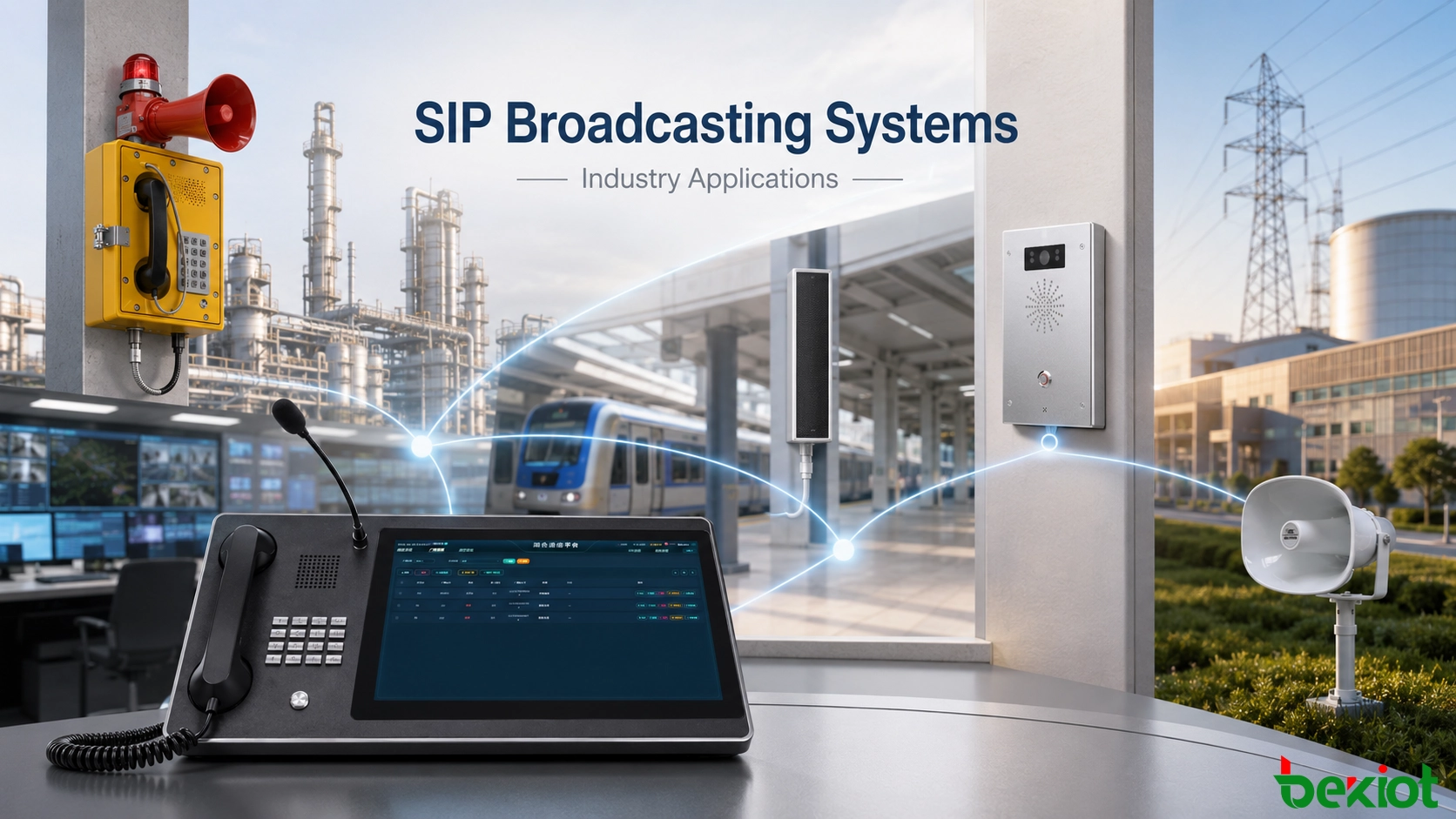 أين تُستخدم أنظمة البث عبر SIP؟ تطبيقات الصناعة وتصميم الحلول.